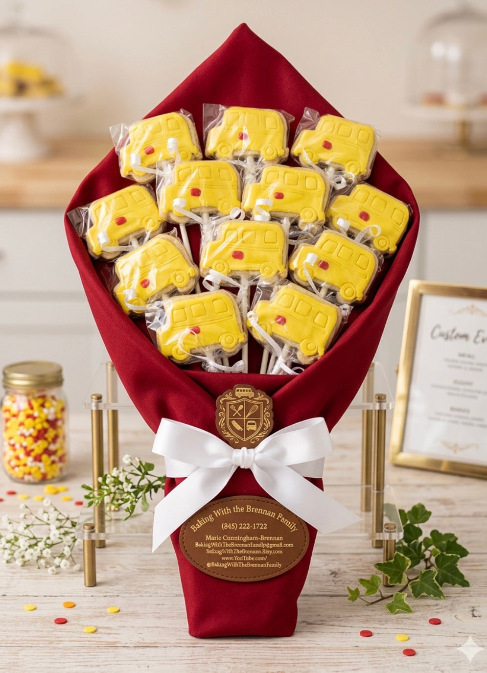 12 Cookie Bus Bouquet